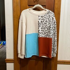 No Brand Colorblock Top XL